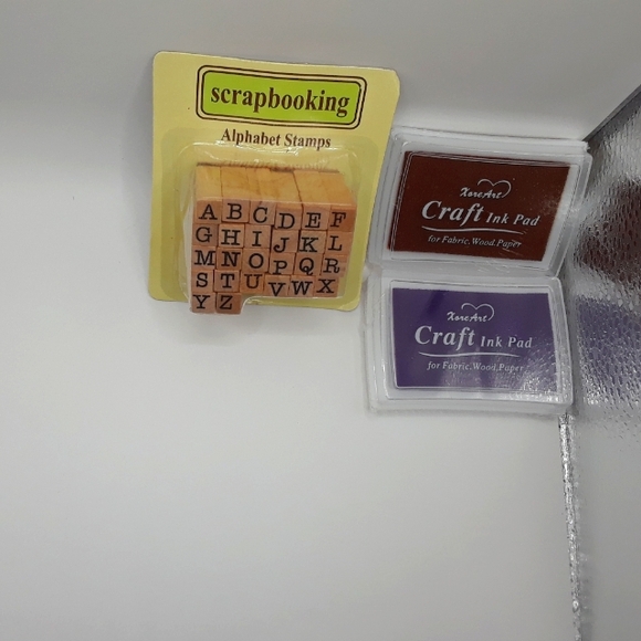 Alphabet Rubber Stamps Scrapbook 26 Count + 2 Ink Pad New - Picture 2 of 5